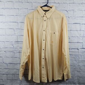 Wrangler Mens XL Shirt Twenty 20~X Long Sleeve Button Down Cowboy Casual